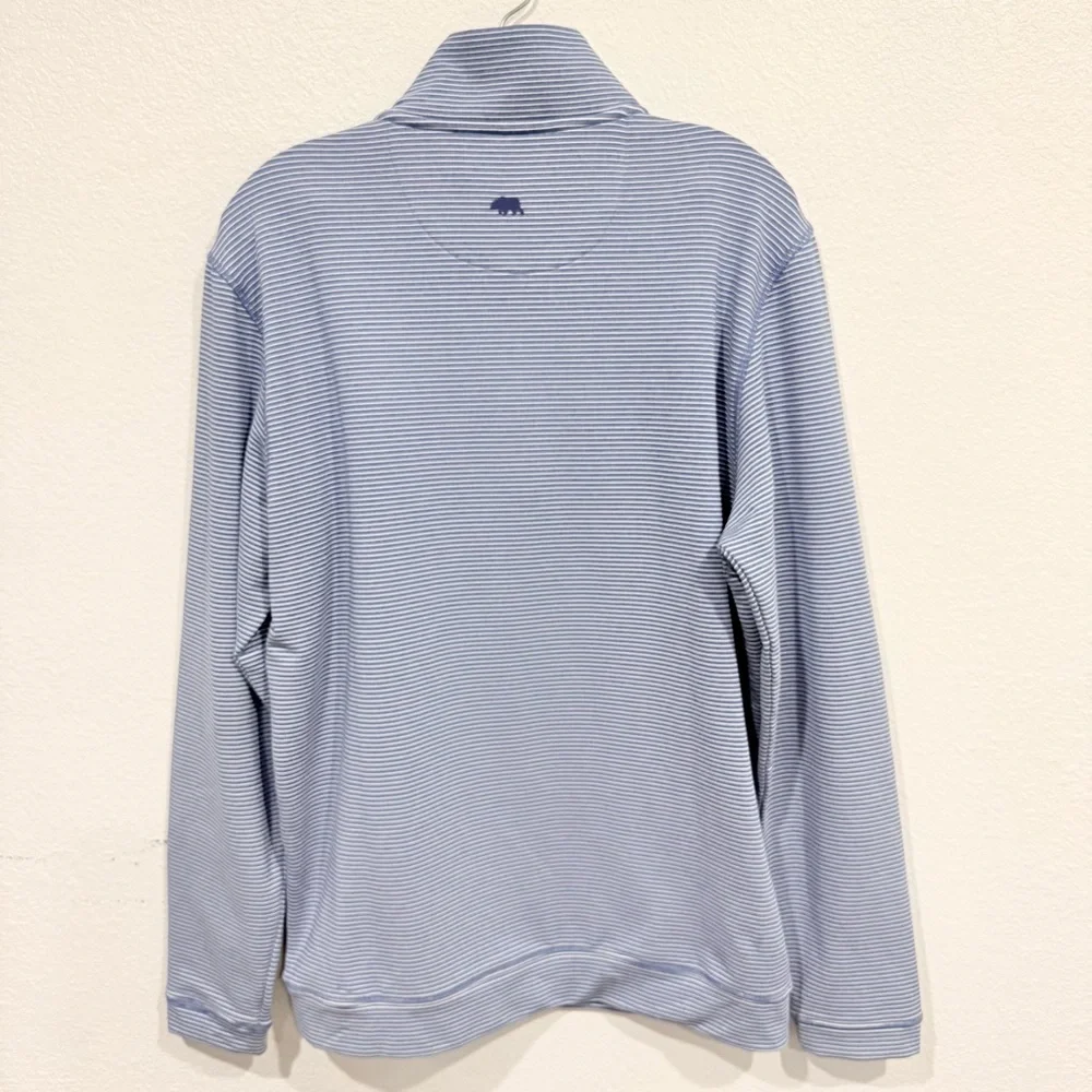 Onward Reserve Hairline Stripe Printed Performance 1/4 Zip Naval Academy Medium - Picture 3 of 4